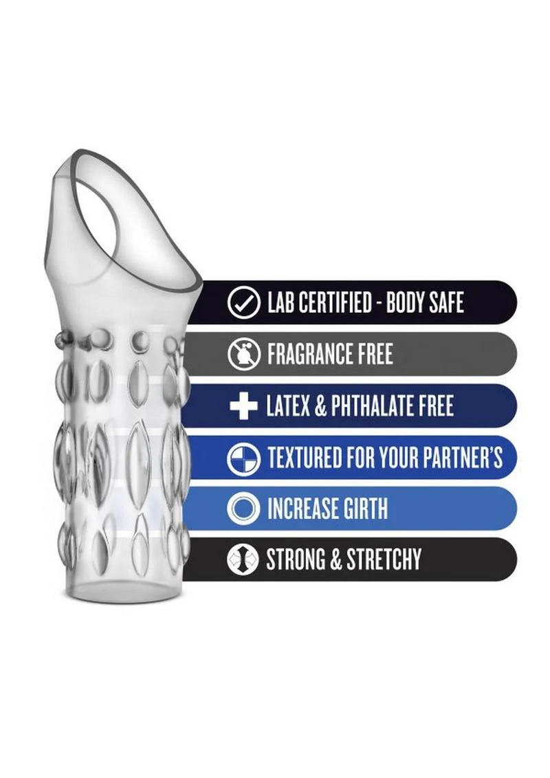 Performance Studded Sleeve Ring Clear Penis Sleeve - Image 3
