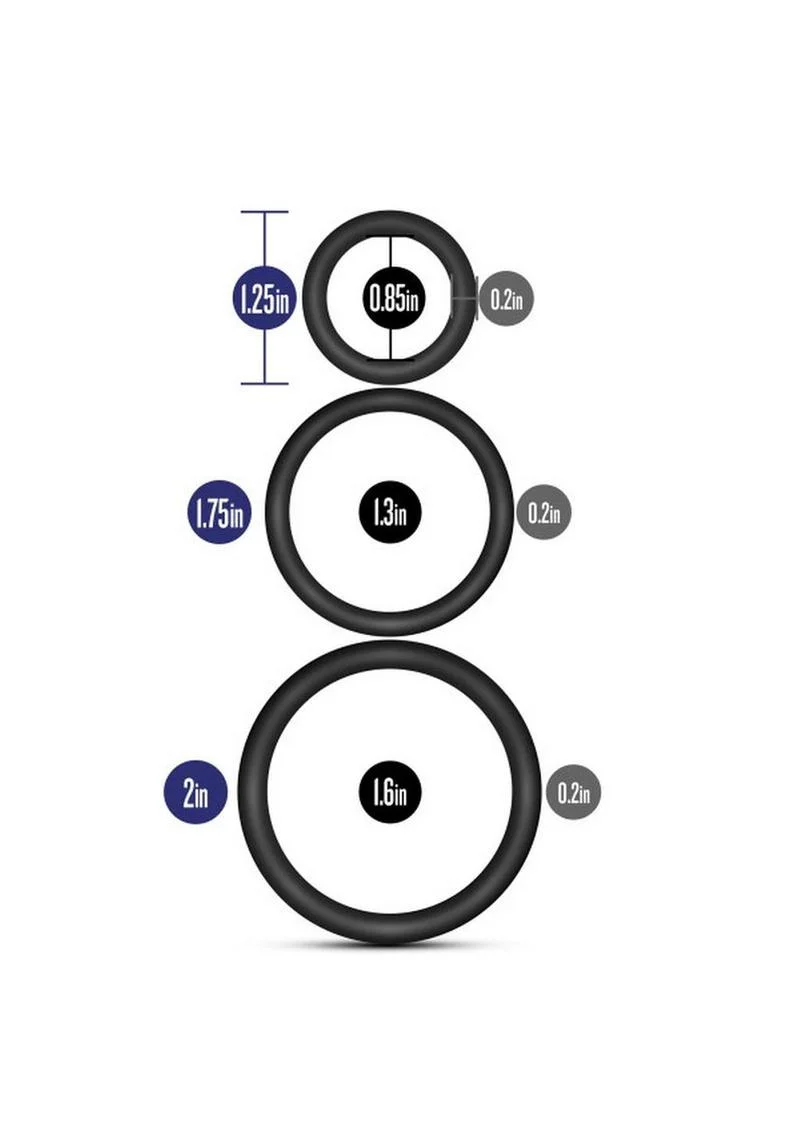 Performance VS4 Pure Silicone Cock Ring Set - Image 3