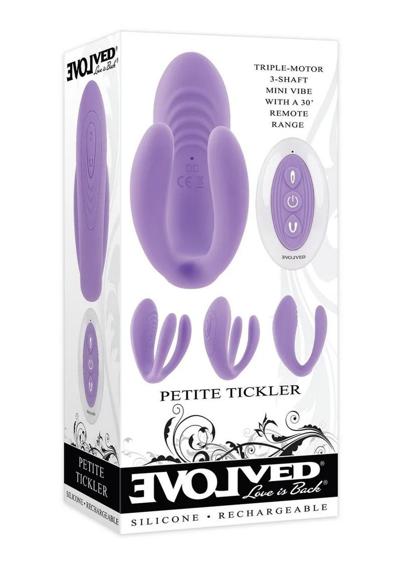 Petite Tickler Silicone Triple-Motor 3-Shaft Mini Vibe Vibrators - Image 4