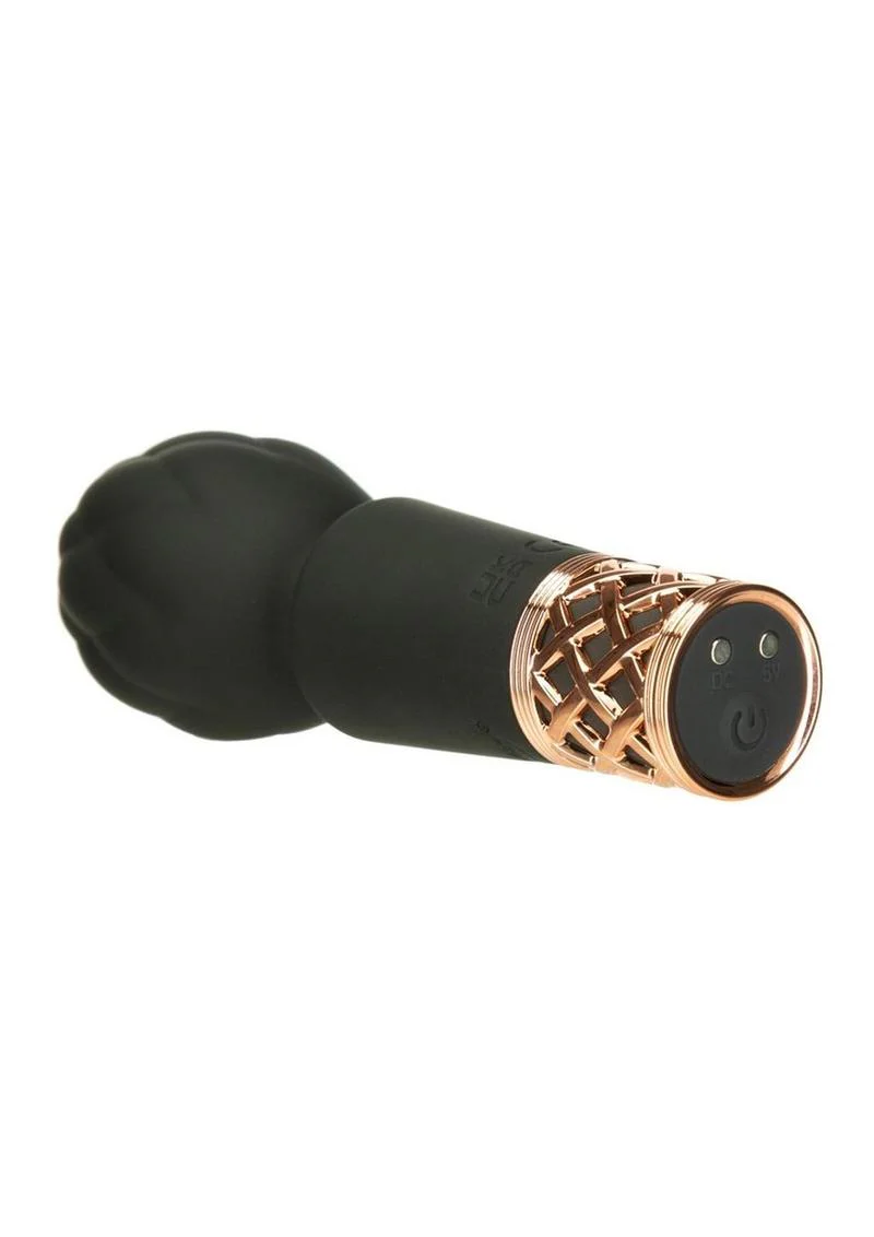 Pillow Talk Secrets Pleasure Luxurious Mini Massager Black Rose Gold - Image 2