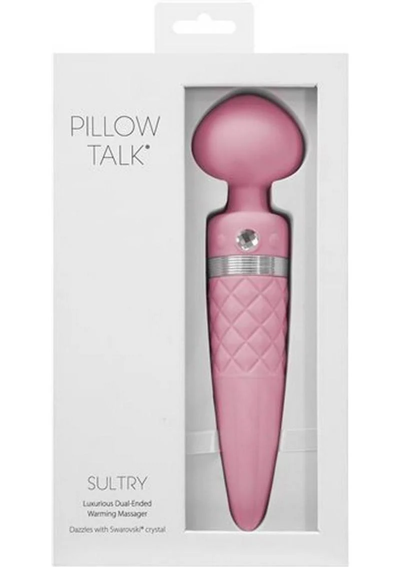 Pillow Talk Sultry Dual-Ended Warming Wand Massager with Swarovski - Image 7