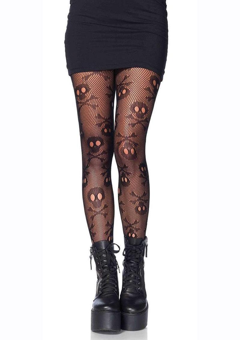 Pirate Booty Skull Net Pantyhose - Image 4