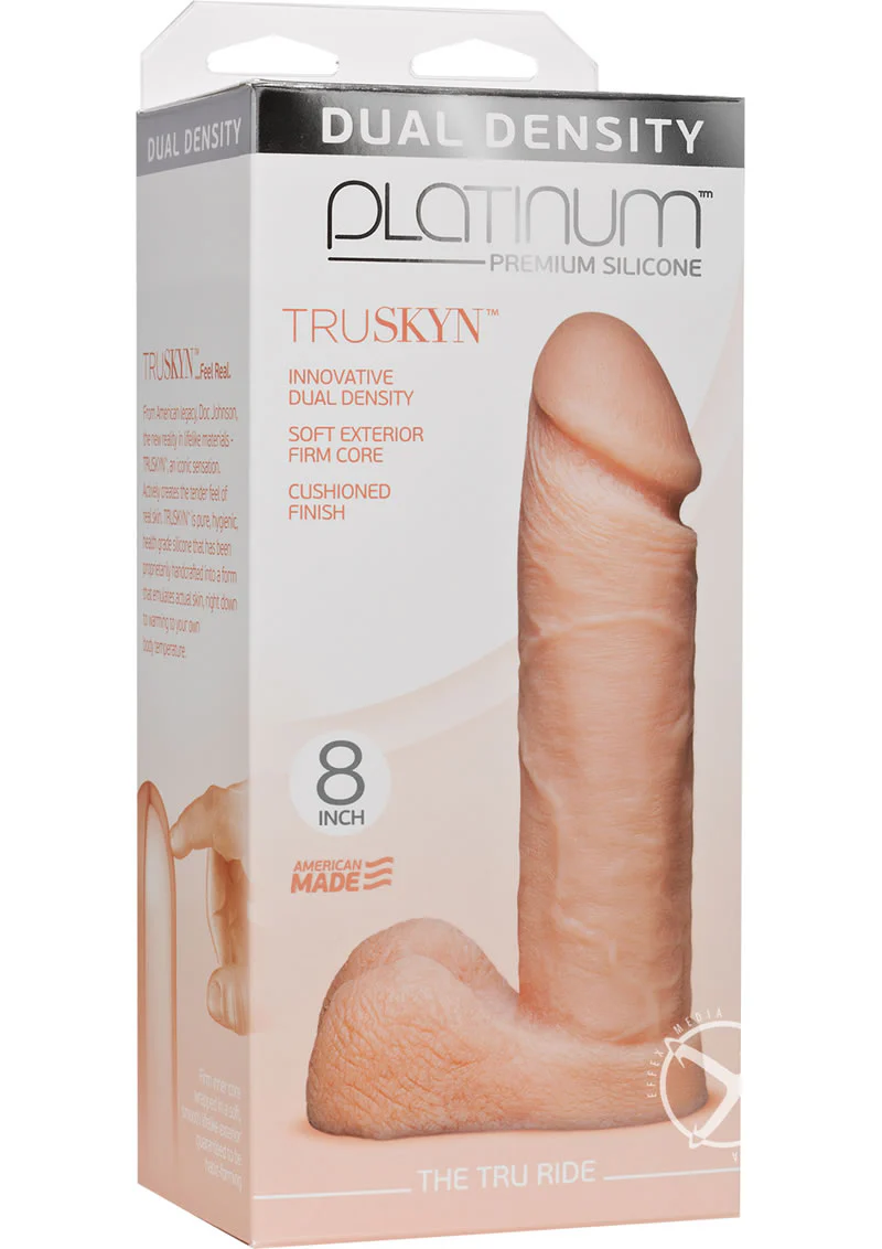 Platinum Premium Silicone The Tru Ride Dual Density Dildo - Image 6
