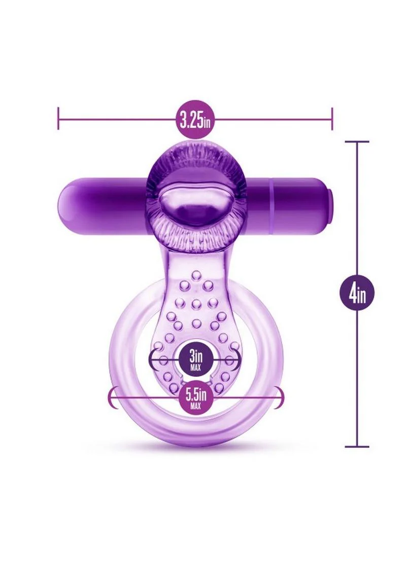 Play With Me Lick It Vibrating Double Strap - Image 3