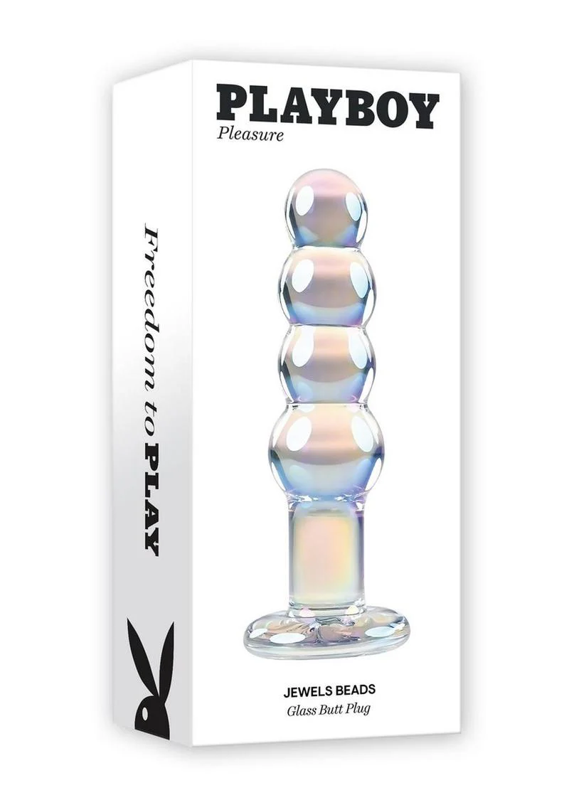 Playboy Jewels Beads Glass Butt Plug - Image 4