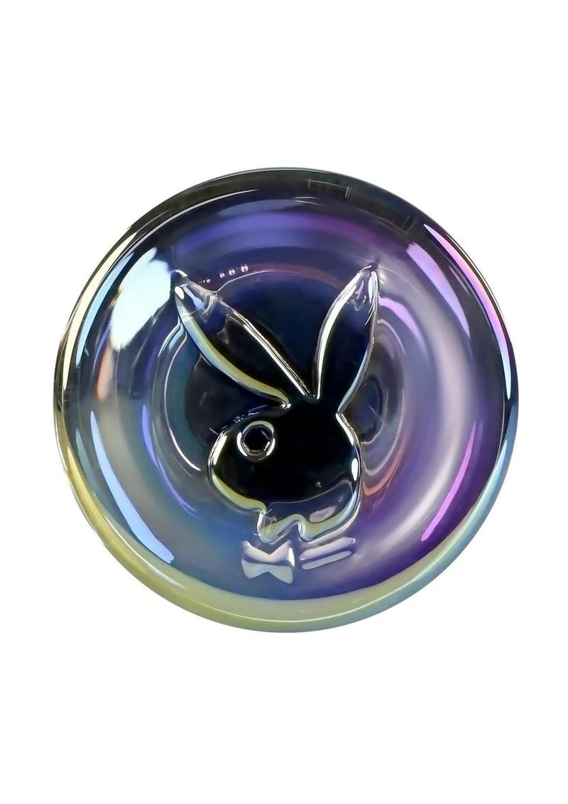 Playboy Jewels Wand Glass Dildo Clear With Swirls - Image 3