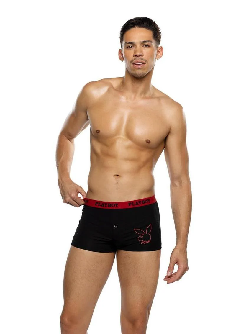 Playboy Men's Tuxedo Modal Boxer Briefs