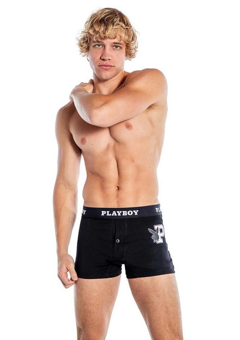 Playboy Men’s Varsity Boxer Briefs