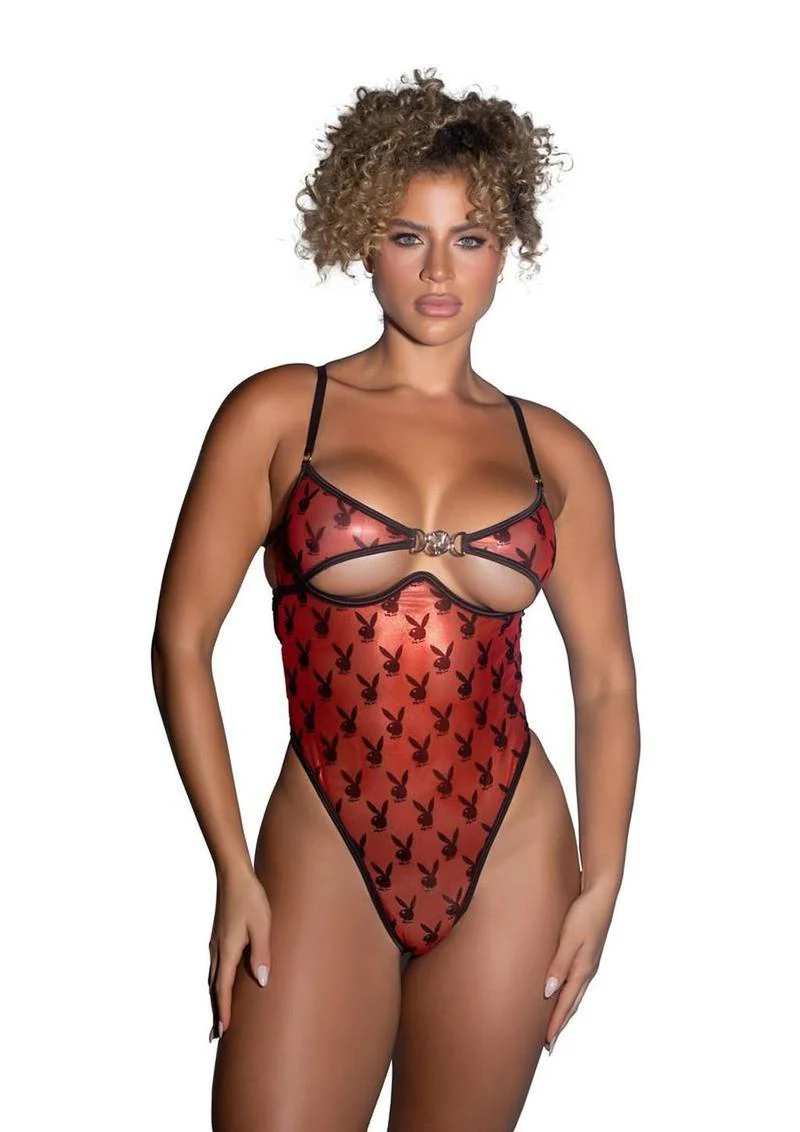 Playboy Shimmer Bunny Teddy - Image 5