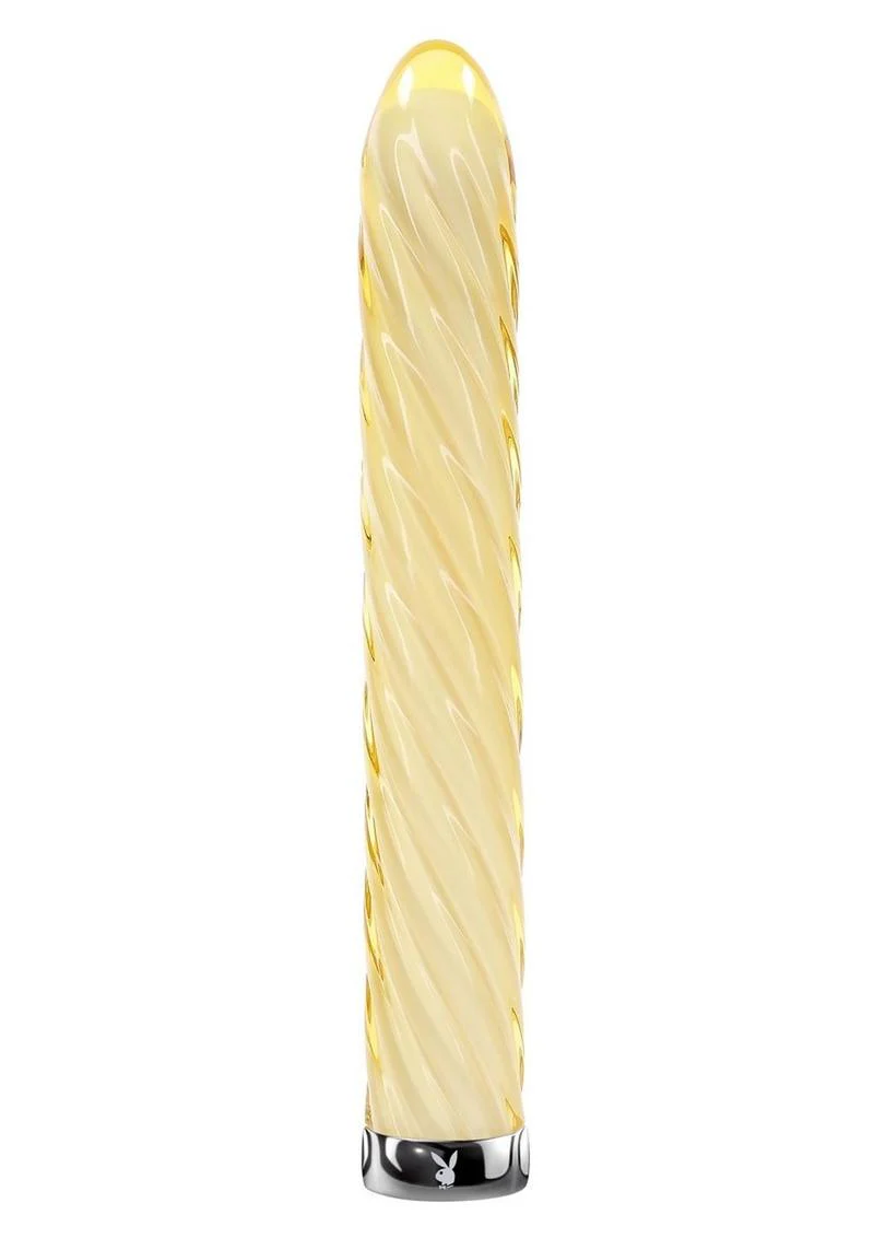 Playboy Twist Of Fate Glass Vibrator