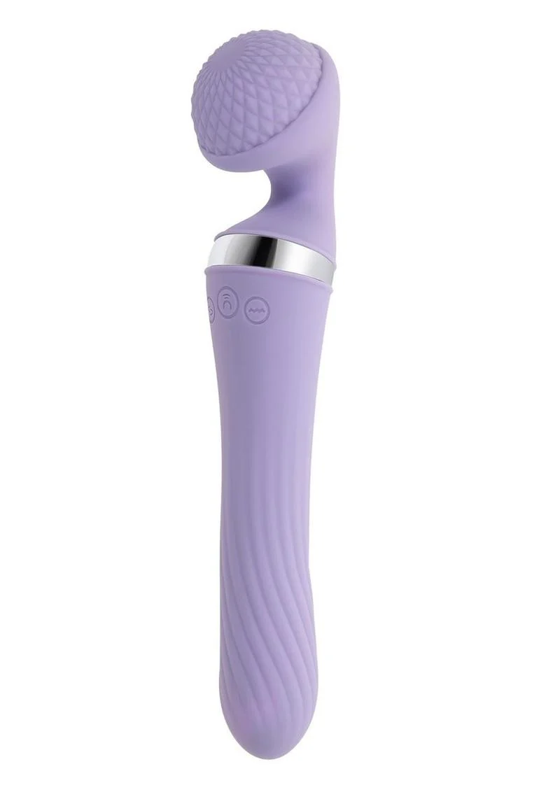 Playboy Vibrato Rechargeable Silicone Dual Ended Wand Vibrator - Image 2