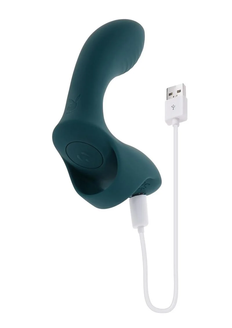 Playboy Wrapped Around Your Finger Silicone Rechargeable Vibrator - Image 3