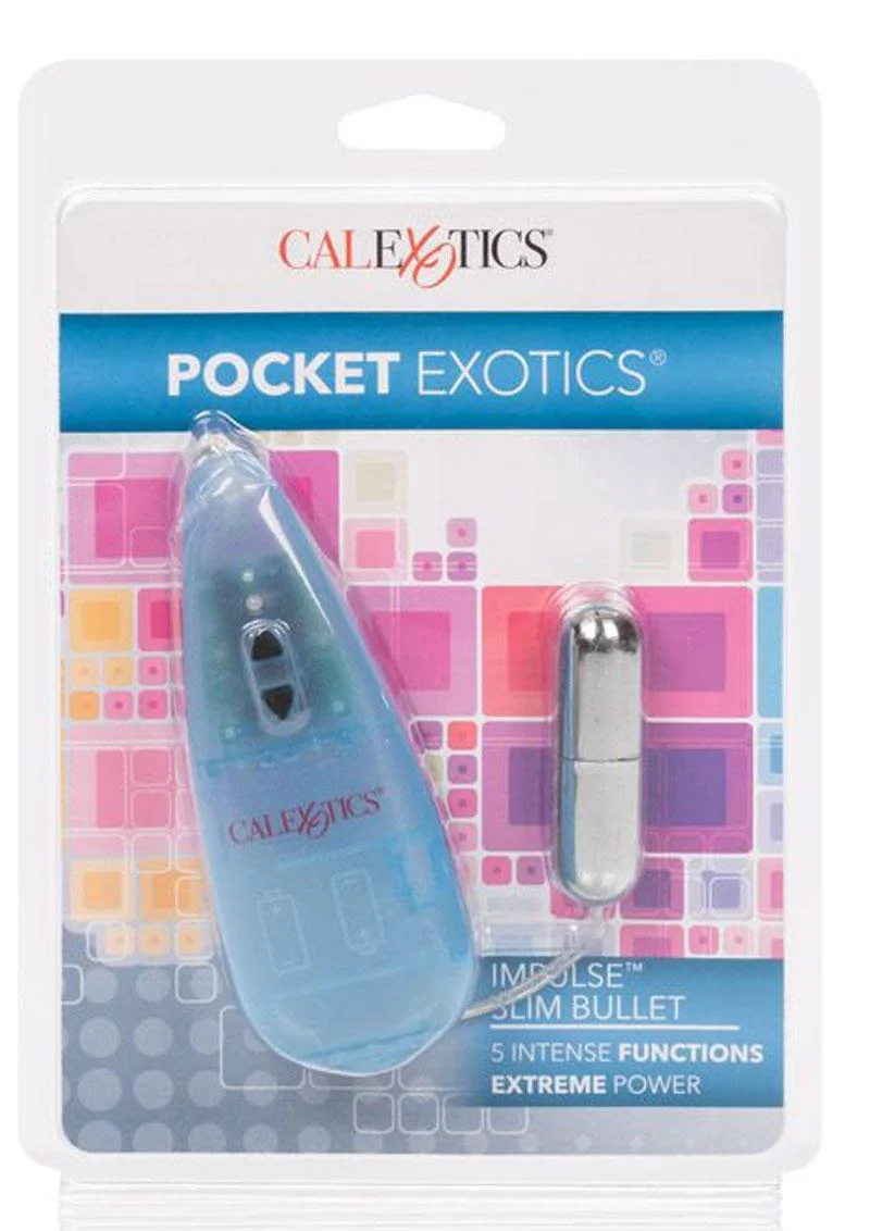 Pocket Exotics Impulse Slim Bullet with Wired Remote Control - Image 4