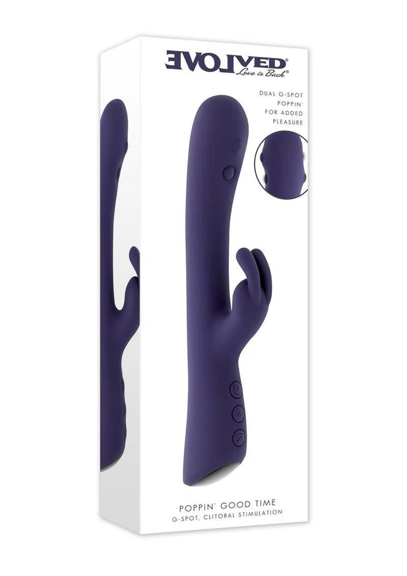 Poppin' Good Time Rechargeable Rabbit Vibrator - Image 4