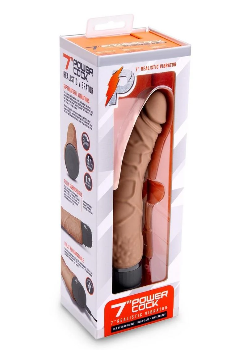 Power Cock Realistic Silicone Vibrator with Deep Vibration - Image 14