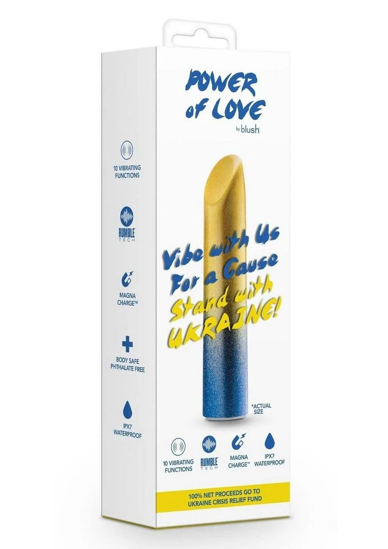 Power of Love Ukraine Rechargeable Vibrator 10 Functions Waterproof - Image 4