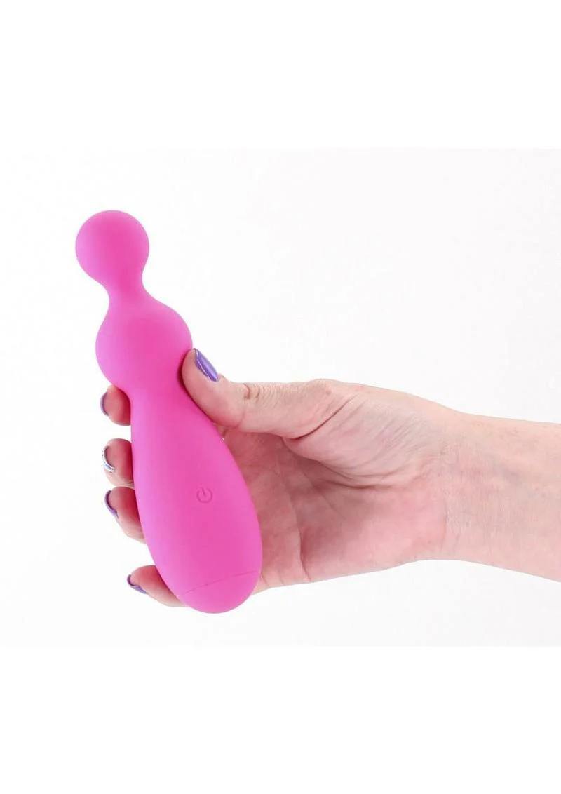 Pretty in Pink Petal Rechargeable Beaded Vibrator - Image 2