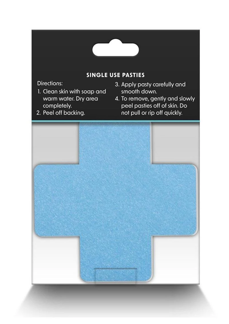 Pretty Pasties Cross II Multicolor Self-Adhesive Nipple Covers - Image 3