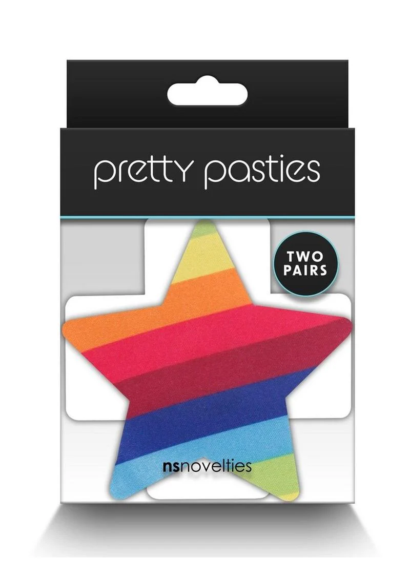 Pretty Pasties Pride Star Rainbow 2 Pairs - Image 2