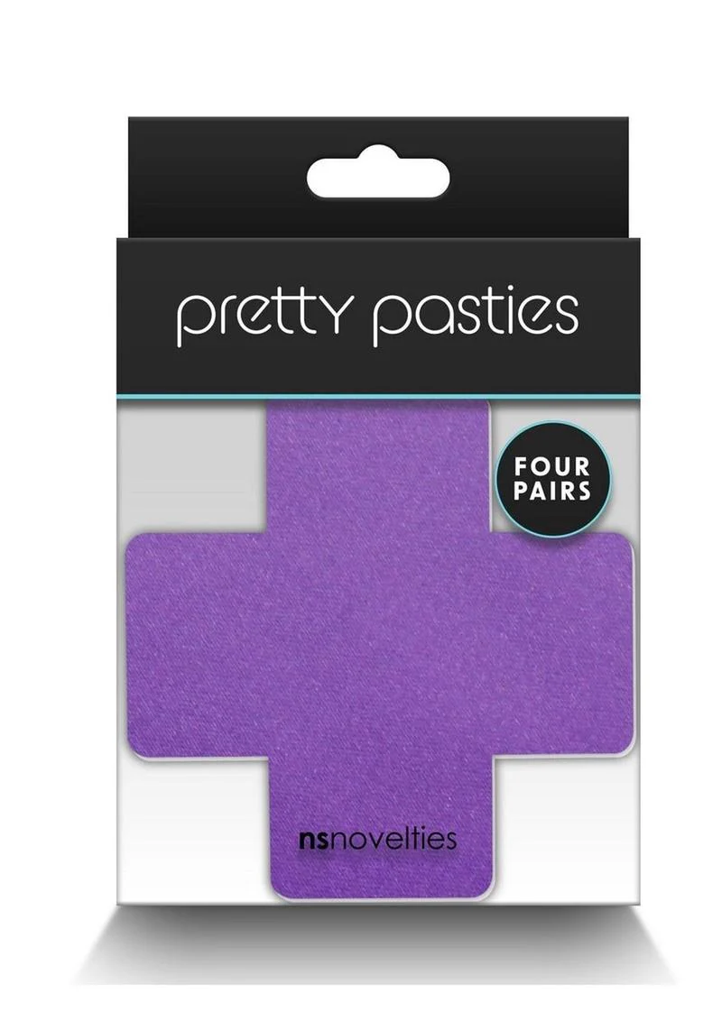 Pretty Pasties Purple Cross With Pairs Self-Adhesive - Image 3