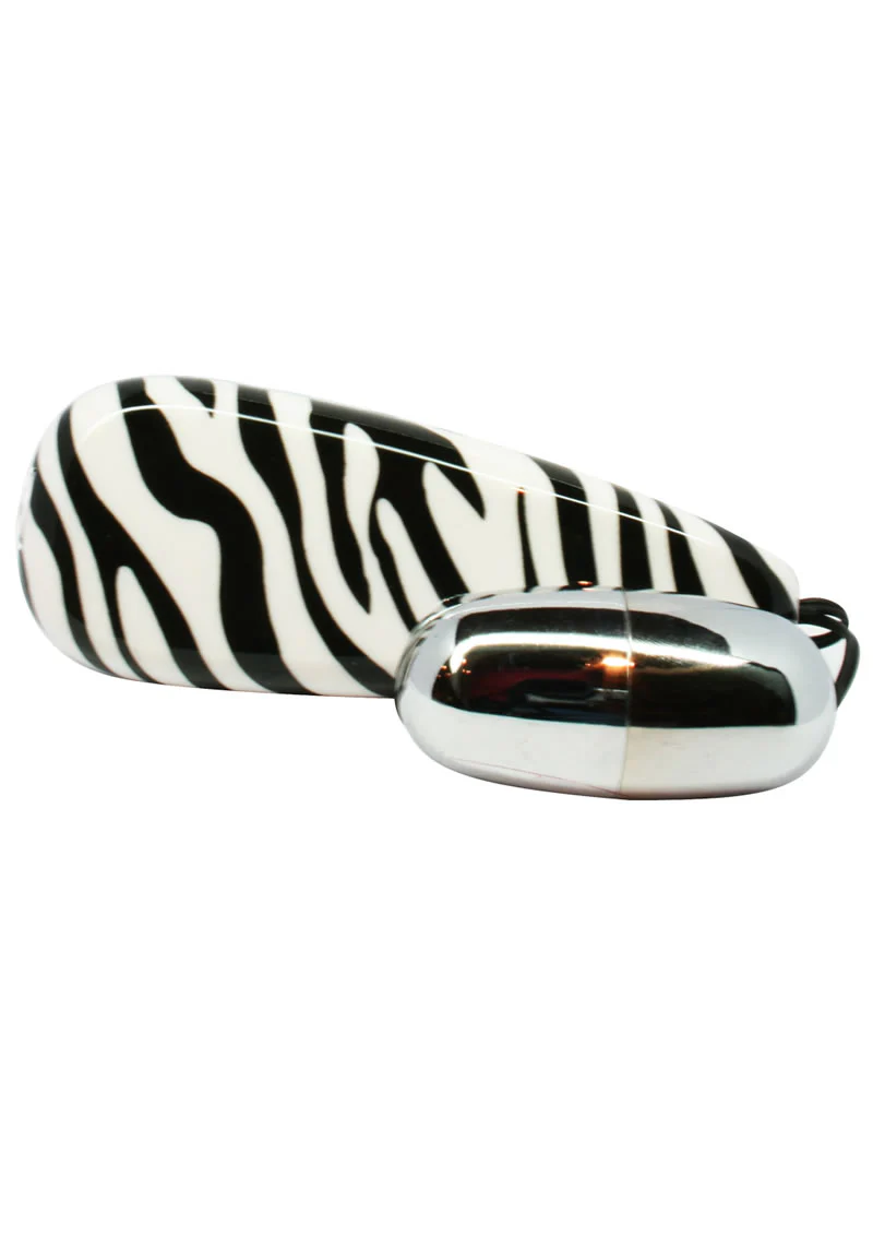 Primal Instinct Zebra Print Bullet Vibrator - Image 13