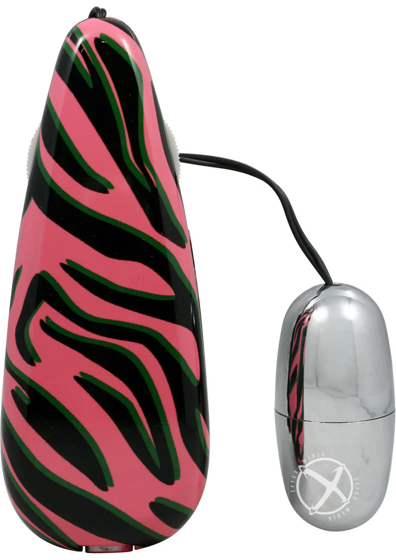 Primal Instinct Zebra Print Bullet Vibrator - Image 15