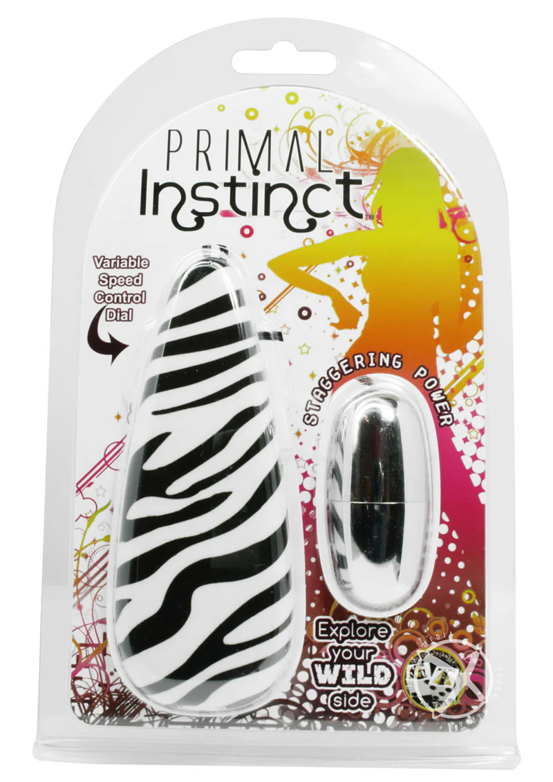 Primal Instinct Zebra Print Bullet Vibrator - Image 23