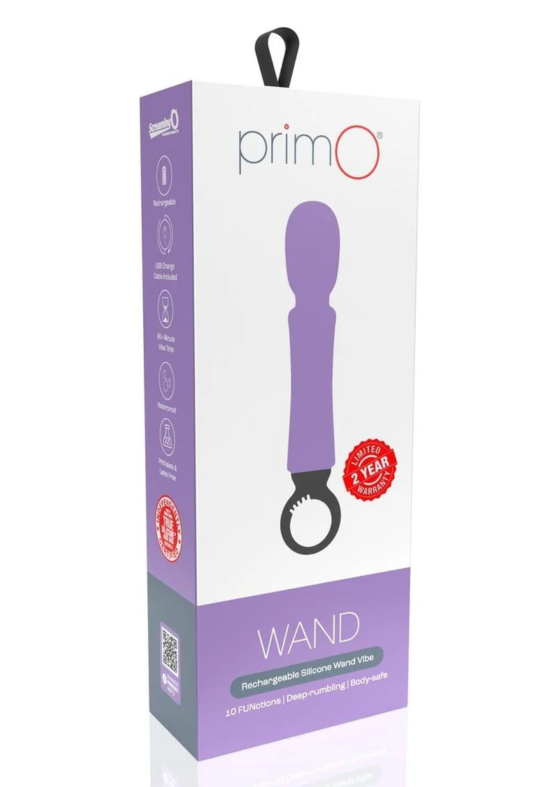 Primo Rechargeable Silicone Wand Vibe - Image 11