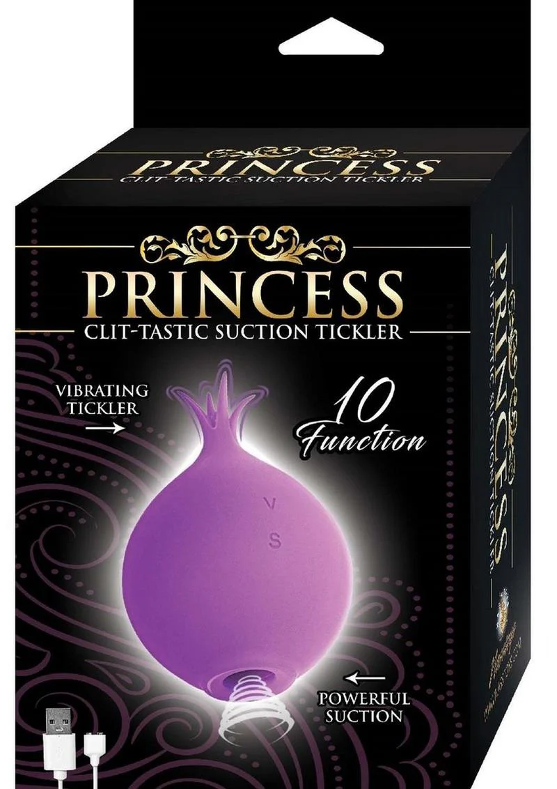 Princess Clit-Tastic Rechargeable Silicone Suction Tickler 10 Function - Image 7