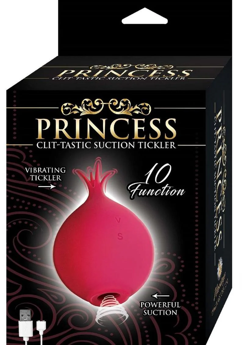 Princess Clit-Tastic Rechargeable Silicone Suction Tickler 10 Function - Image 8
