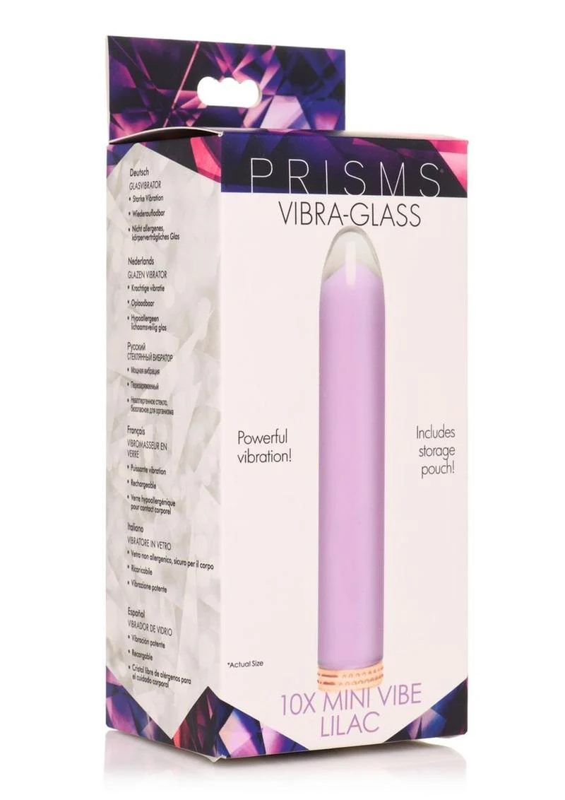 Prisms 10X Mini Vibrating Rechargeable Glass Bullet - Image 7