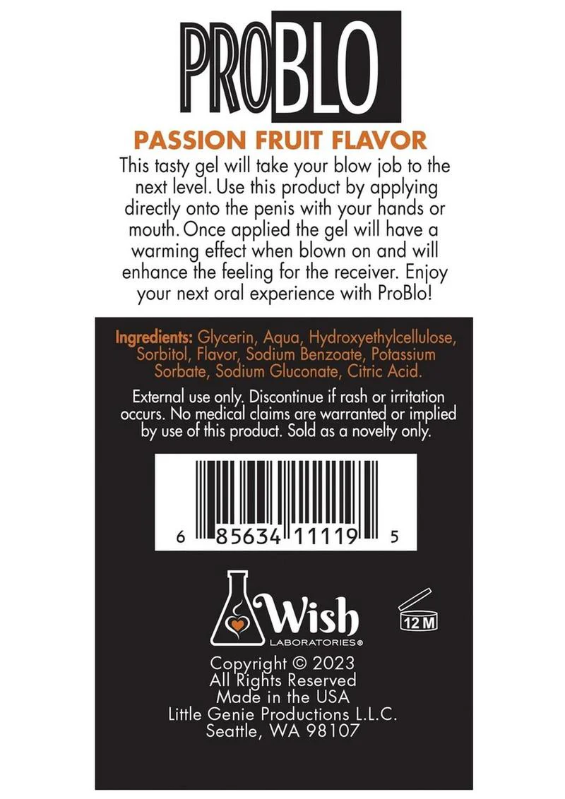 PRO BLO Passion Fruit Gel - Image 2