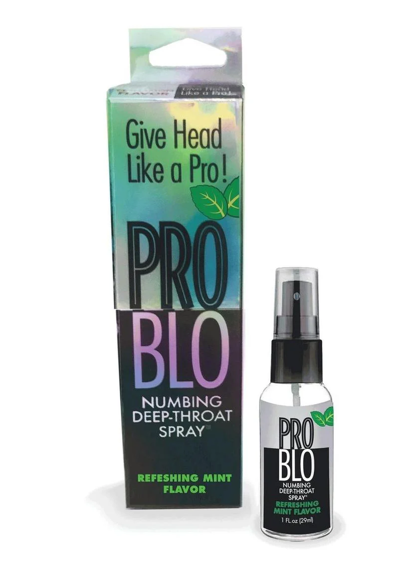 ProBlo Numbing Deep-Throat Spray 1oz Refreshing Mint Flavor