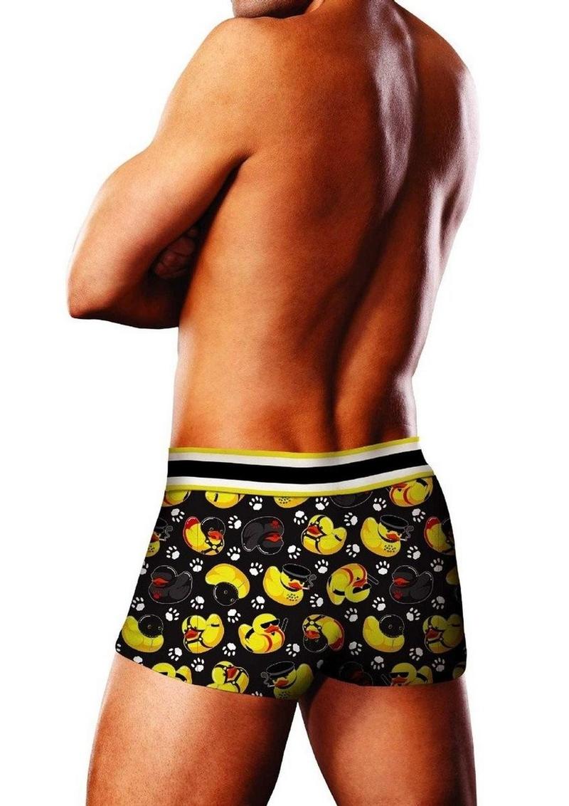 Prowler BDSM Rubber Ducks Men’s Trunk Underwear Black Yellow - Image 2