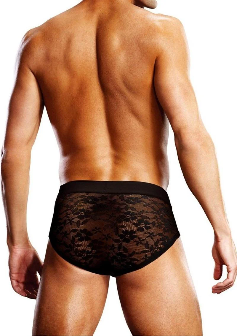 Prowler Black Lace Brief Sexy Sheer Men’s Underwear - Image 2