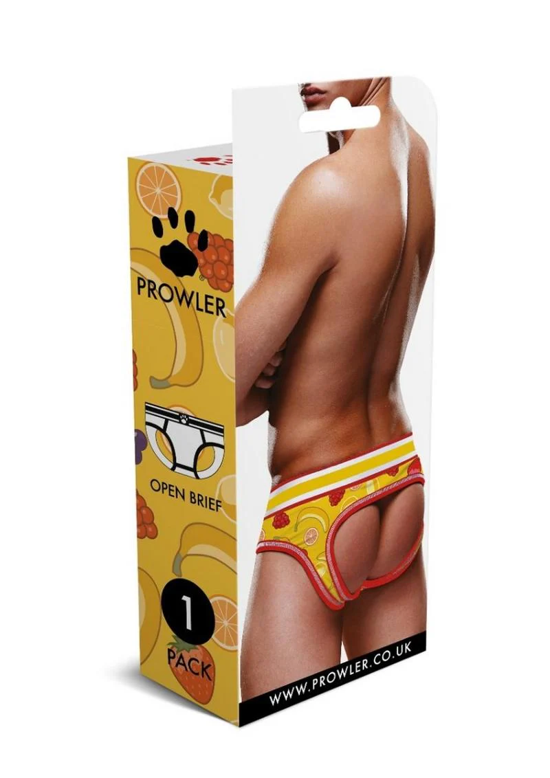 Prowler Fruits Men’s Open Brief Underwear Yellow Playful Comfort - Image 7