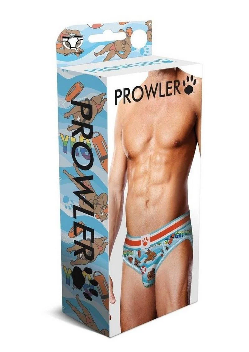 Prowler Gaywatch Bears Men’s Open Brief Underwear Blue Orange - Image 4
