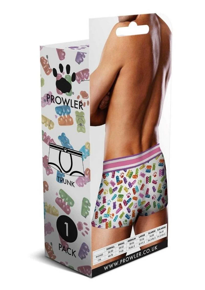 Prowler Gummy Bears Trunk White Multicolor Men’s Underwear XS - Image 3