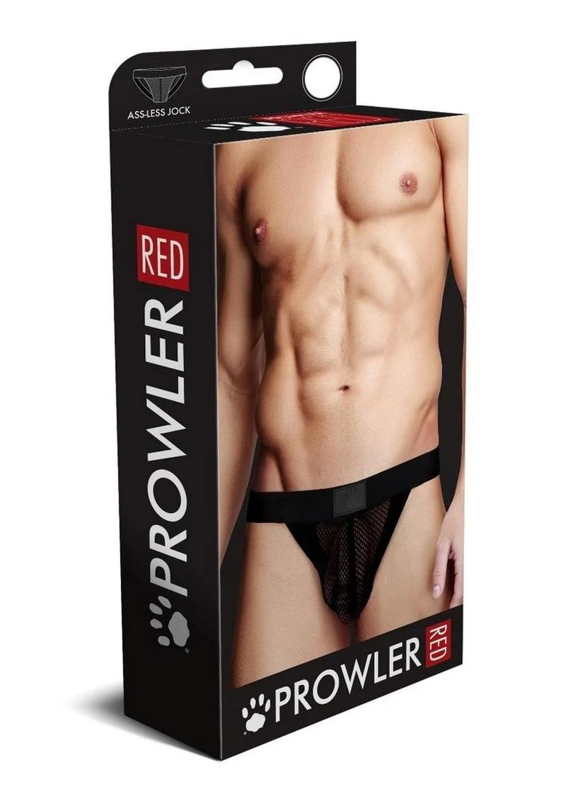 Prowler Red Ass-Less Fishnet Jock - Image 4