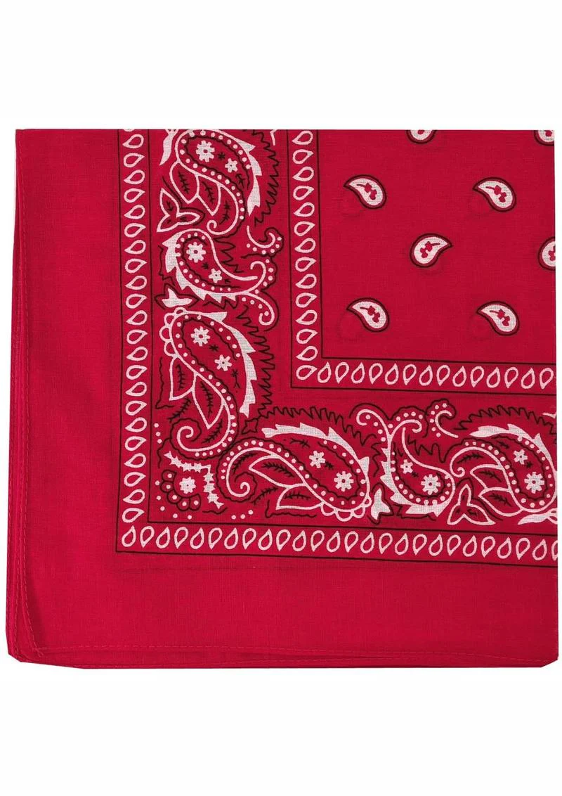 Prowler Red Black Bandana Classic Paisley Design - Image 6