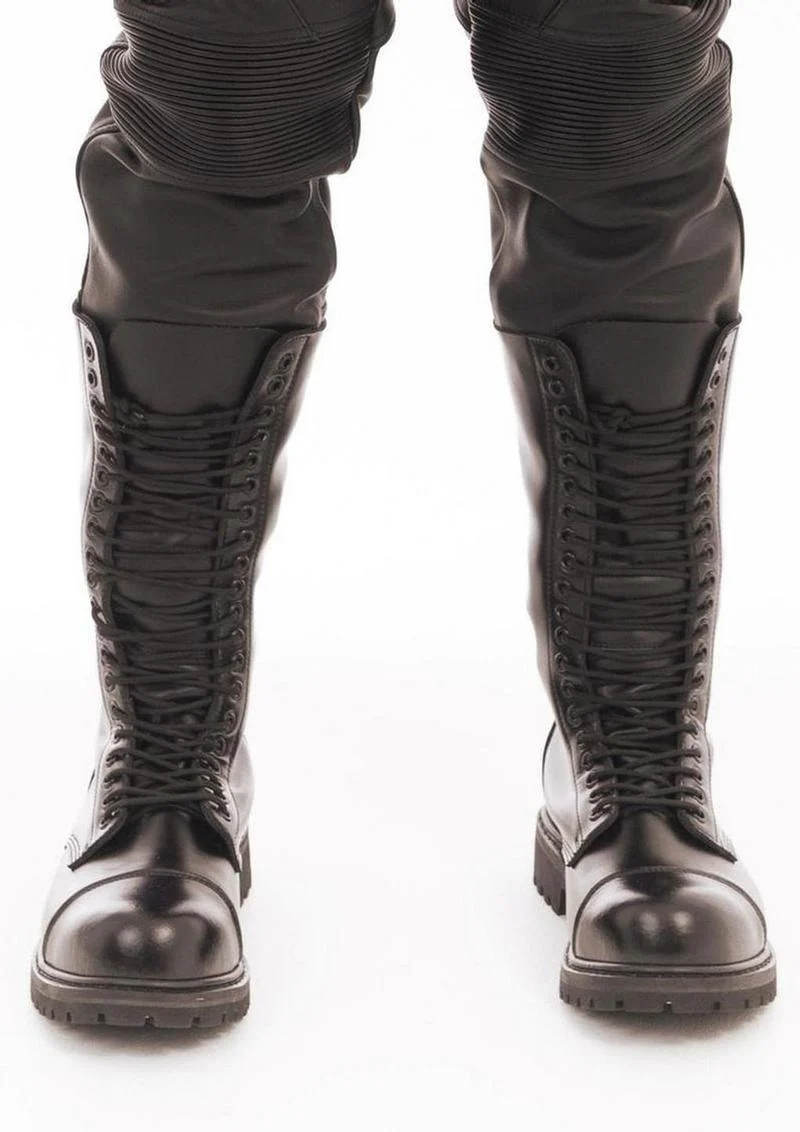 Prowler Red Black Boot with 20 Holes Stylish Design UK Size 10 - Image 2