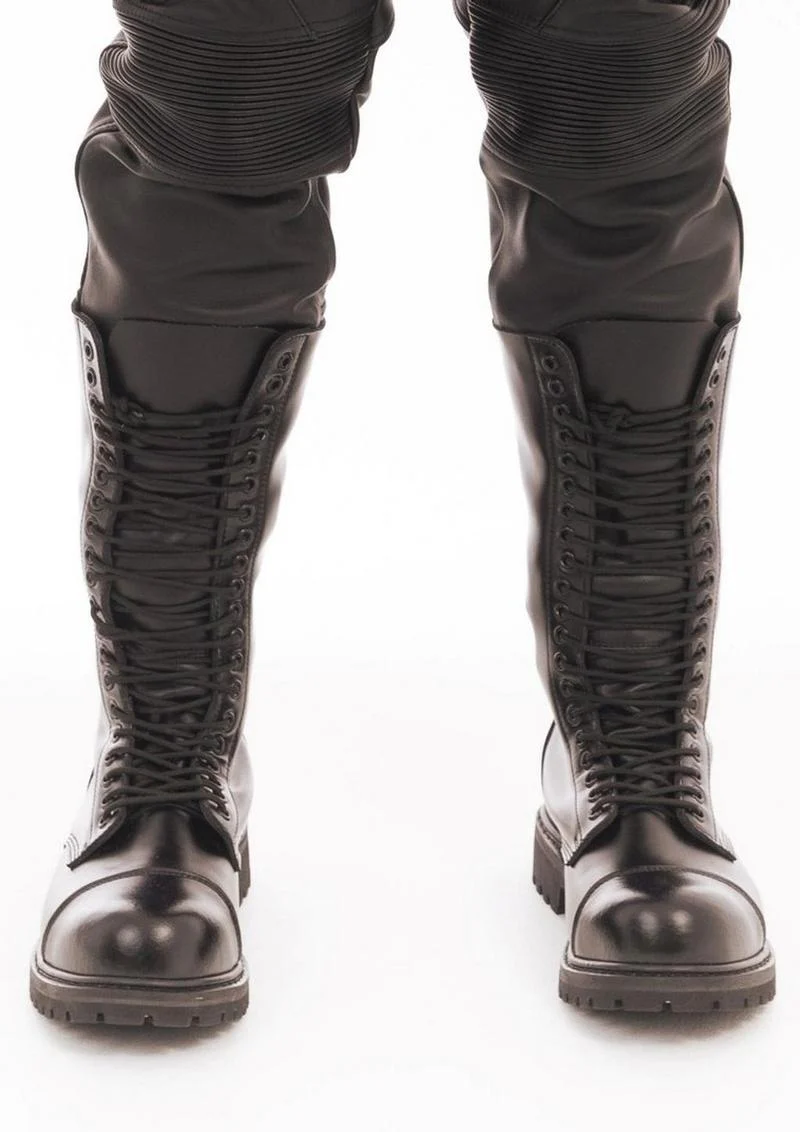 Prowler Red Black Boot with 20 Holes Stylish Design UK Size 8 - Image 2