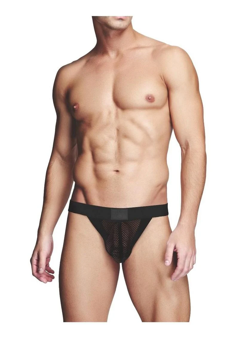 Prowler Red Fishnet Ass-Less Men’s Jockstrap Bold Fetish Underwear - Image 2