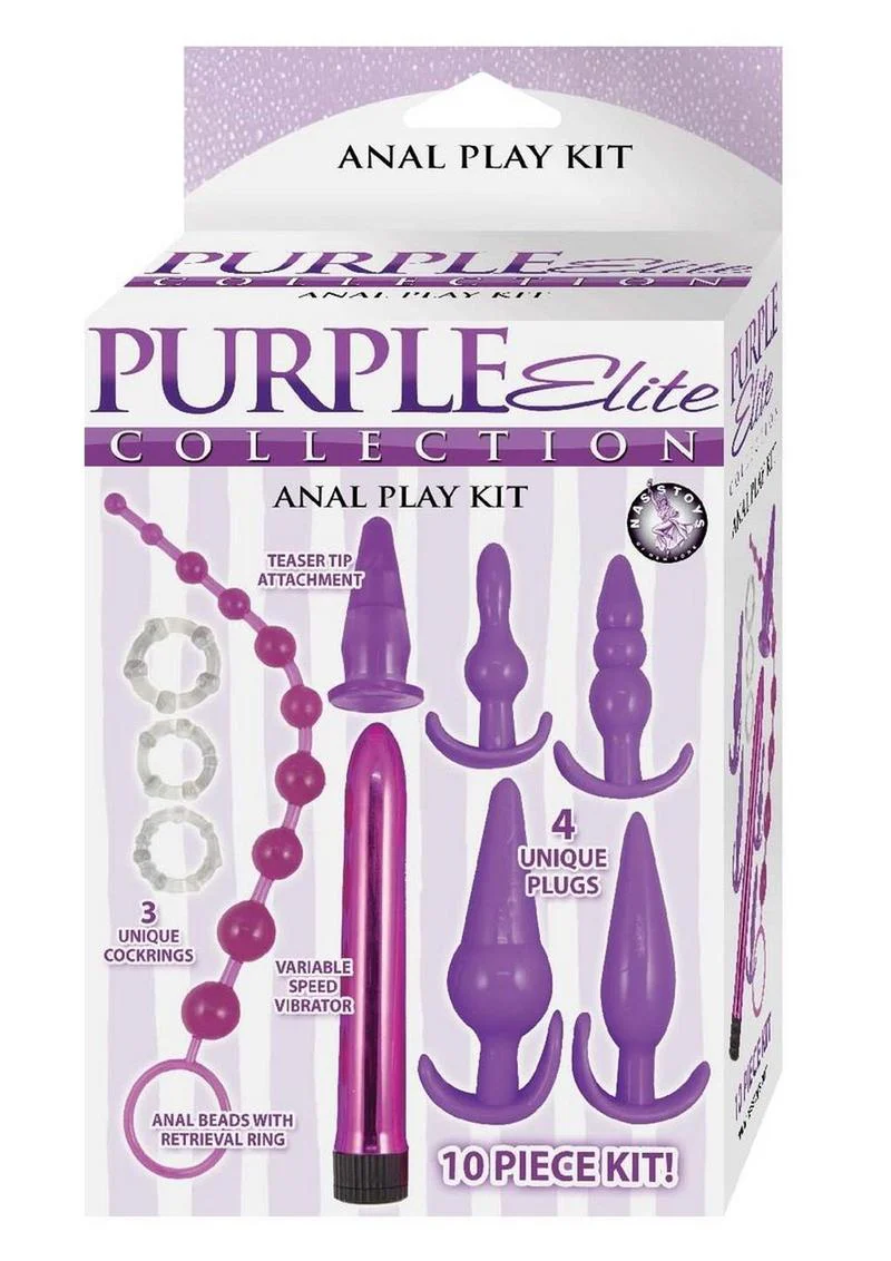 Purple Elite Collection 10pc Anal Play Kit - Image 3