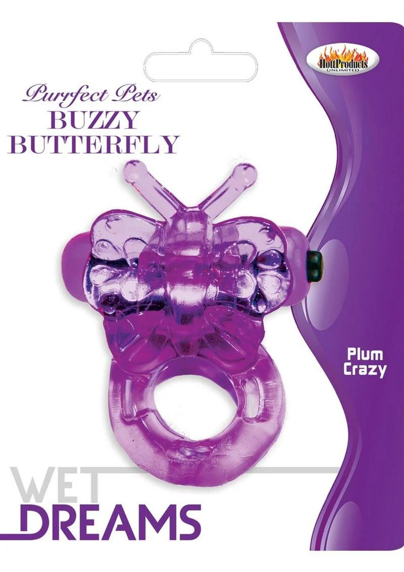 Purrfect Pets Buzzy Butterfly Silicone Stimulator with Vibrating Bullet - Image 4