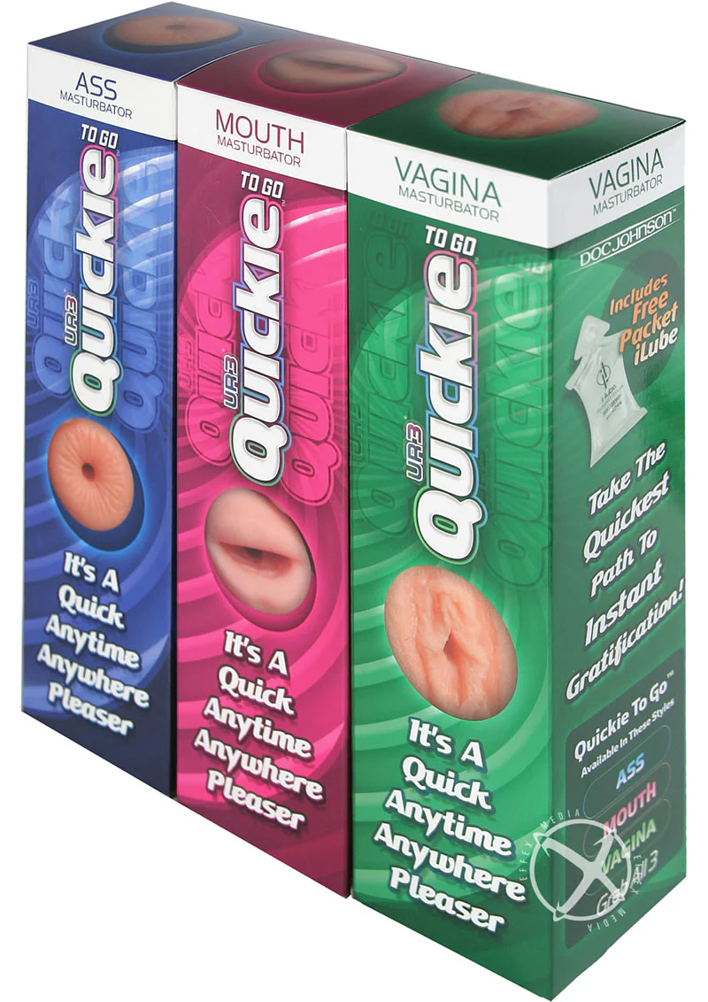 Quickie To Go UR3 Display Ass Mouth and Vagina Masturbators