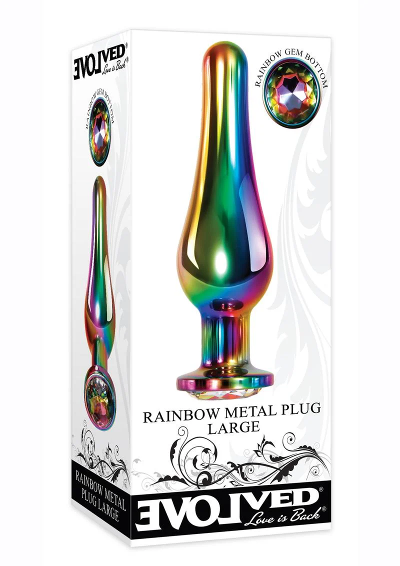 Rainbow Metal Anal Plug - Image 9