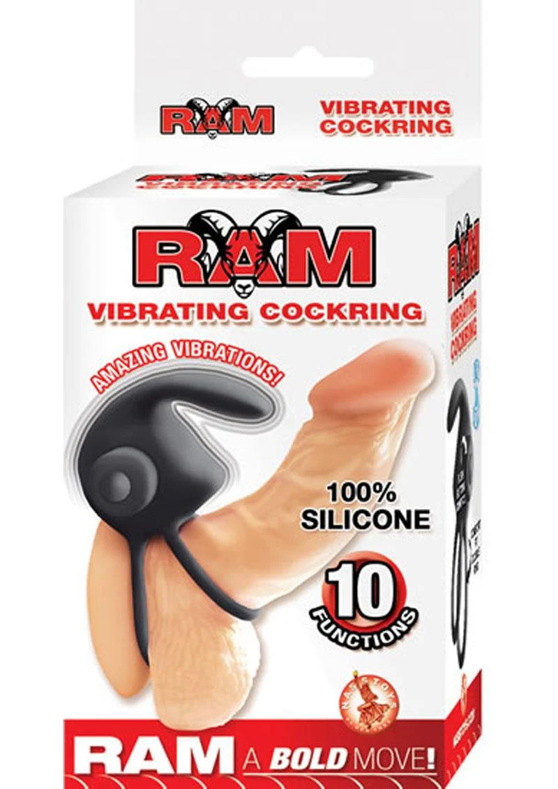 RAM Silicone Vibrating Cock Ring With Removable Bullet Vibrator - Image 3