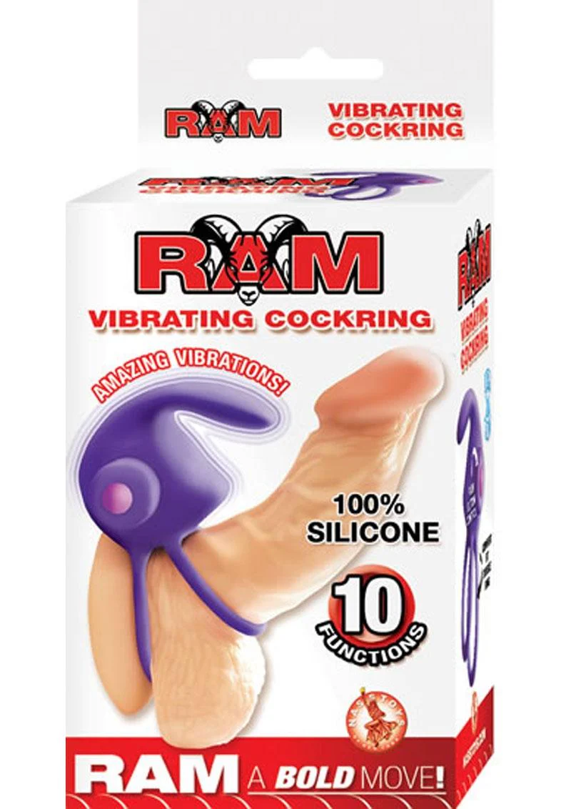 RAM Silicone Vibrating Cock Ring With Removable Bullet Vibrator - Image 4