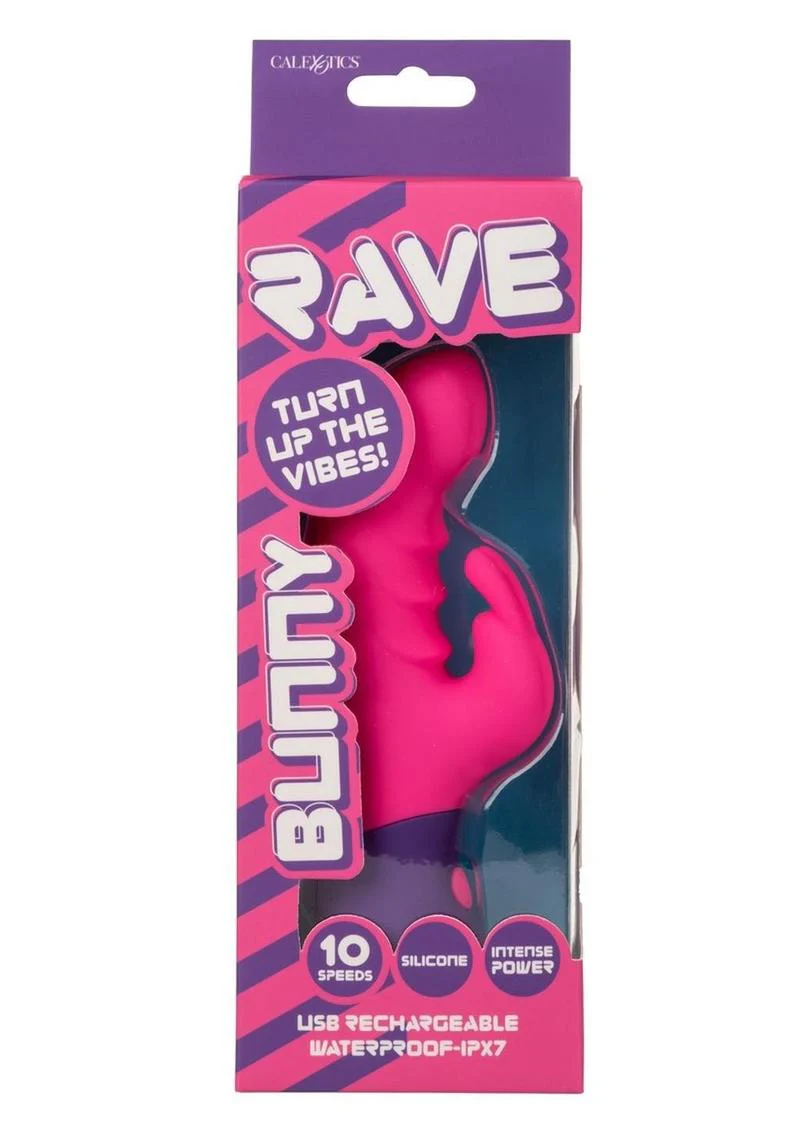 Rave Bunny Rechargeable Silicone Rabbit Vibrator - Image 4